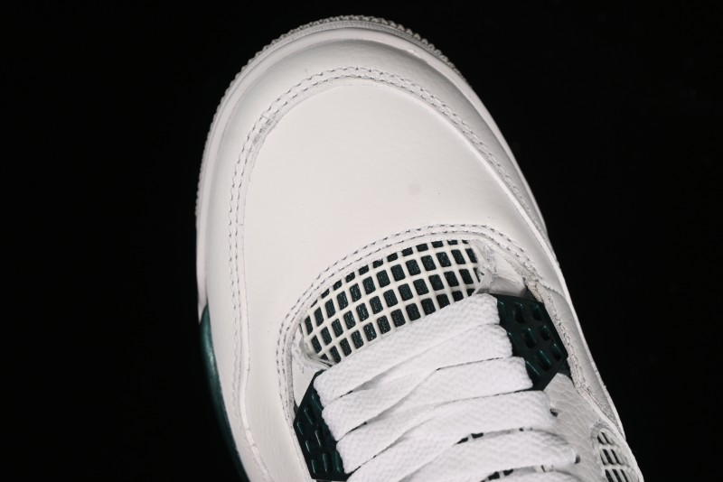 Nike Air Jordan 4 Retro Sneakers with Oxidized Green Accents and Visible Air Cushion - AQ8138-103