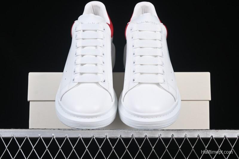Alexander McQueen Oversized Sneakers with Red Suede Heel Detail - D.E5