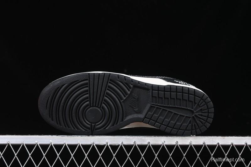 Nike SB Dunk Low The North Face Year of the Snake Black White Black Swoosh Anniversary Custom Low-Top Casual Sneakers - FC1688-210