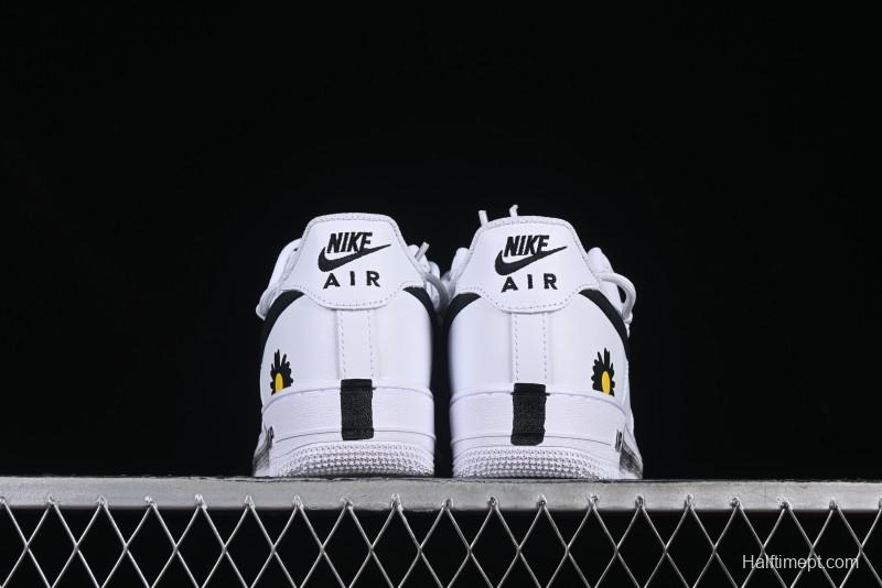 Nike Air Force 1'07 Low Custom 2D Daisy Graffiti Hand-Painted Casual Sneakers - CK0316-060