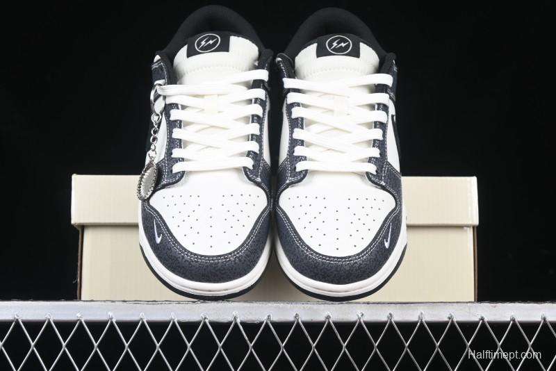 Nike SB Dunk Low Lightning Collaboration Black Swoosh Anniversary Custom Low-Top Skate Shoes - SF1029-401