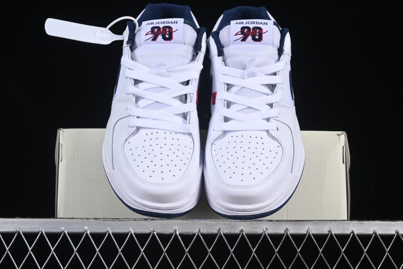 Nike Air Jordan Stadium 90 AJ Casual Sneakers with Midfoot Mesh Panels and Shark Tooth Design - HJ4406-100