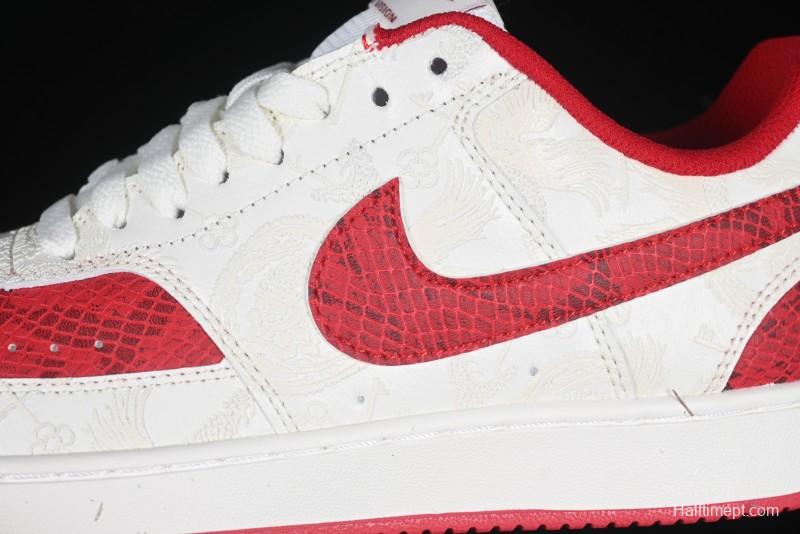 Nike Court Vision Lo 2025 Year of the Snake Theme Campus Casual Sneakers - CD5463-100