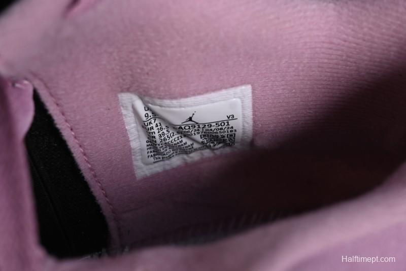 Nike Air Jordan 4 Retro "Orchid" Sneakers with Suede Upper and Cement Grey Accents - AQ9129-501