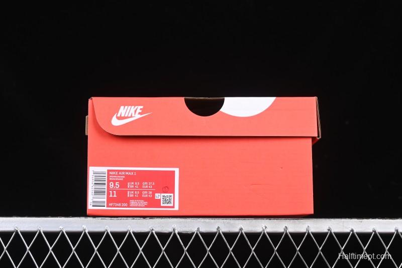 Nike Air Max 1 Retro Running Shoes with Half-Sole Air Cushion - HF7346-200