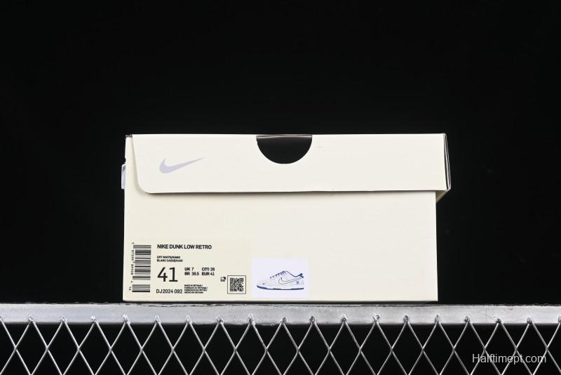 Nike SB Dunk Low MLB Collaboration Embroidered Blue Logo Anniversary Custom Low-Top Casual Skate Shoes - DJ2024-092