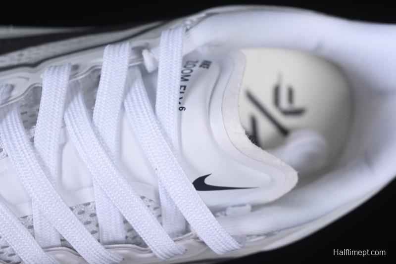 Nike Zoom Fly 6 Lightweight Responsive Running Shoes with React Foam and Carbon Fiber Plate - FN8454-100