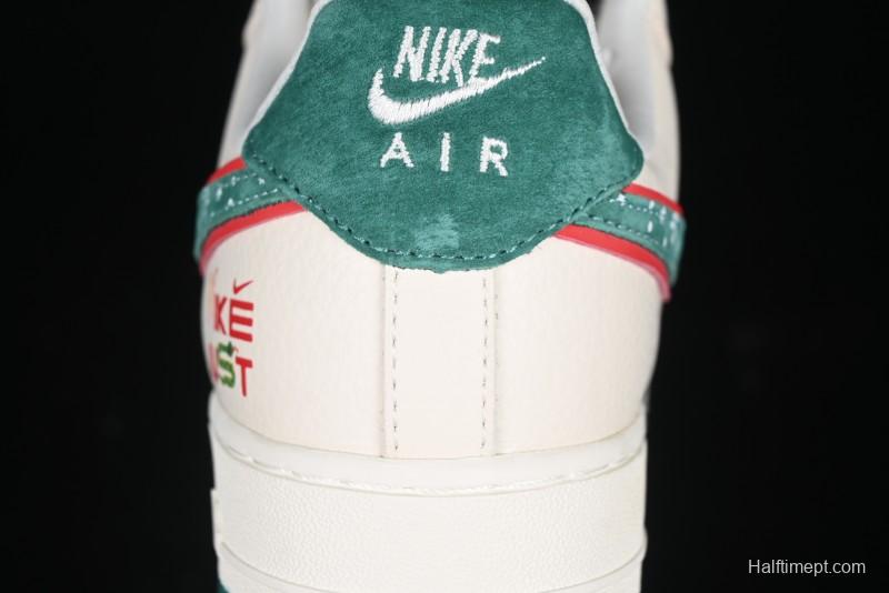 Nike Air Force 1'07 Low Just Collaboration - Christmas Tree Low-Top Casual Sneakers - DF0188-034