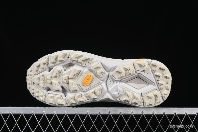 HOKA ONE ONE Satisfy Running Mafate Trail Low-Cut Cushioned Outdoor Hiking Shoes - 1157050 BONE