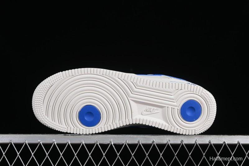 Nike Vlone x Air Force 1 '07 Low Collaboration Light Blue Casual Sneakers - AA5360-011