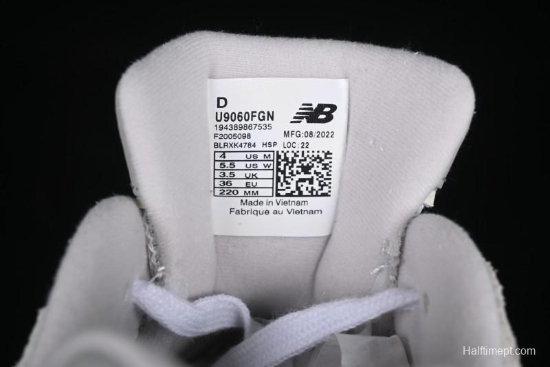 New Balance NB9060 Series Retro Casual Running Shoes with ABZORB Cushioning - U9060FGN