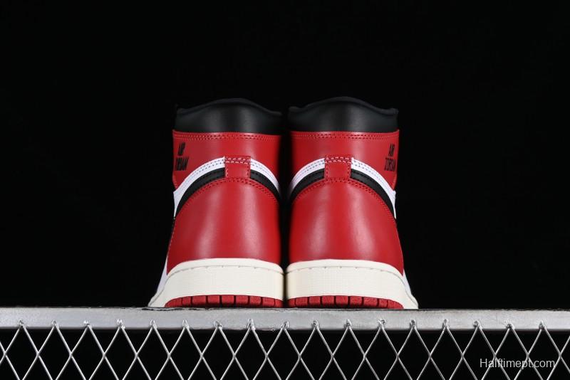 Nike Air Jordan 1 High OG "Black Toe Reimagined" Retro Basketball Shoes - DZ5485-106