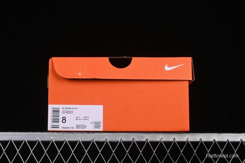 Nike Zoom Fly 6 Lightweight Responsive Running Shoes with Flyknit and React Technology - FN8455-102