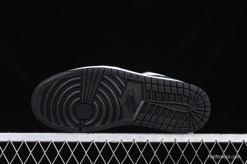 Nike Air Jordan 1 Low Retro Casual Sneakers with Black Swoosh - HF3148-106