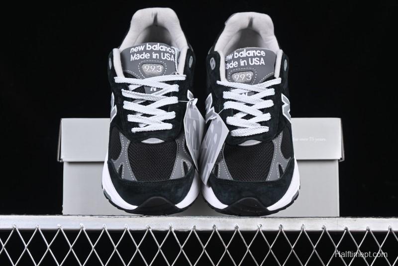 New Balance Made In USA M993 Series Classic Retro Casual Running Shoes - MR993BK