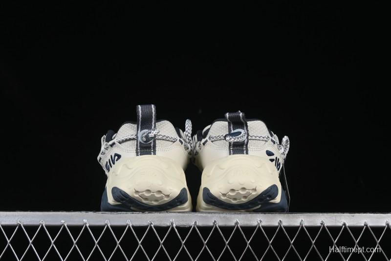 Fila Fusion Retro Mars Running Shoes with Lace-Up Design and Cushioned Sole - F12W432101FSH