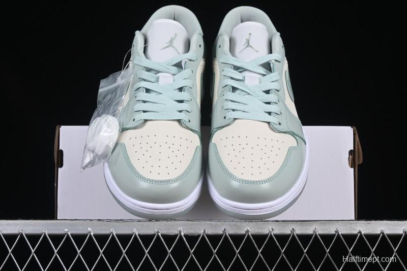 Nike Air Jordan 1 Low AJ1 Amber Green Low-Top Casual Sneakers - HF4078-100