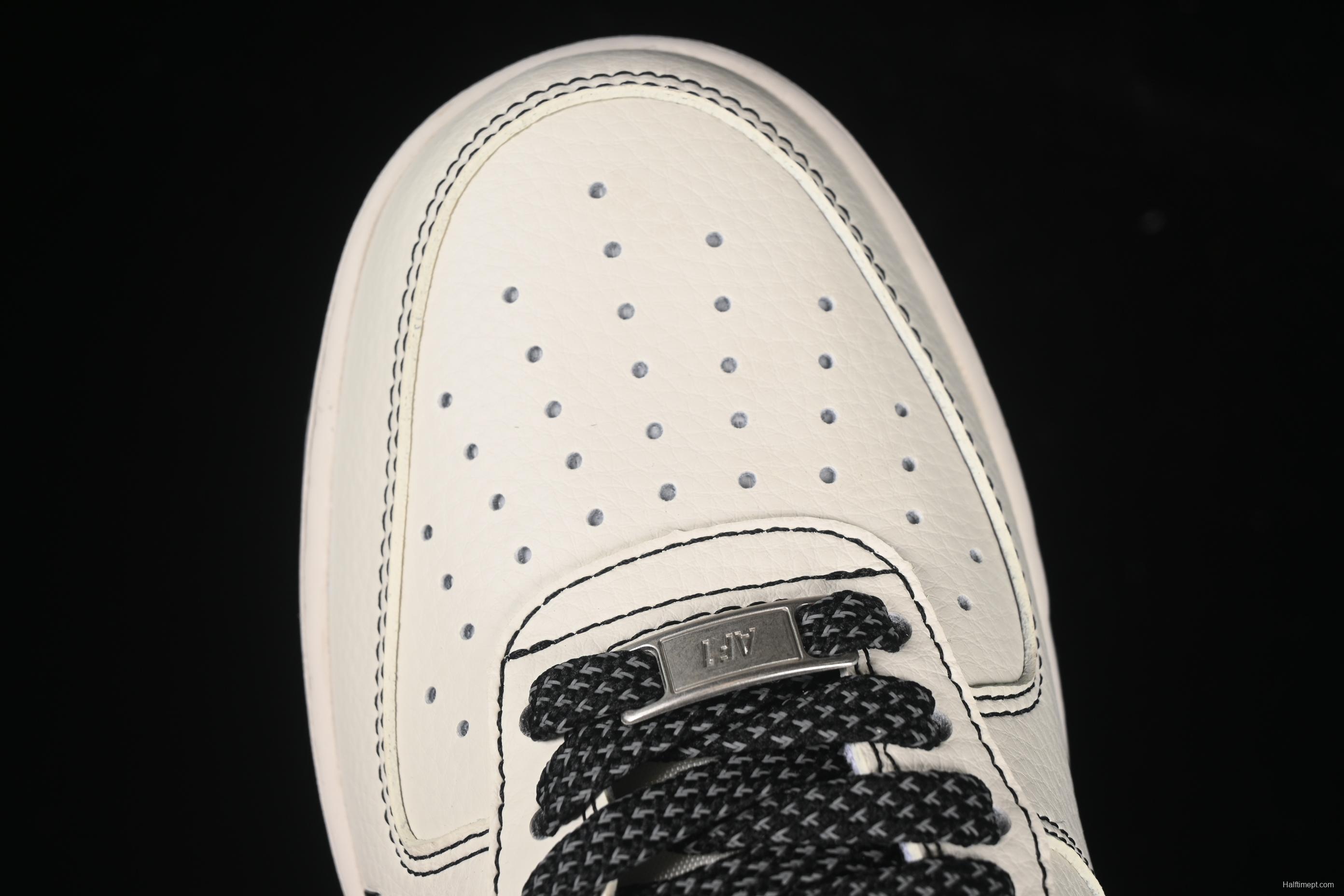 Nike Air Force 1 '07 Low Bape Collaboration Black Line Starry Sky Casual Sneakers - HH7518-067