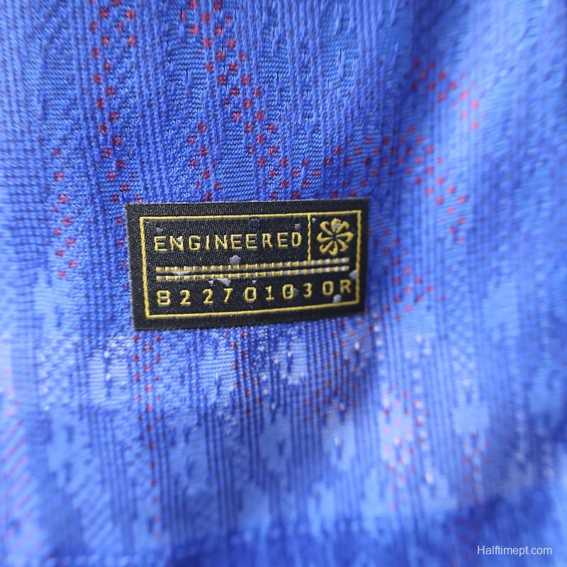 Player Version 25/26 Barcelona Blue with Red Pattern Jersey