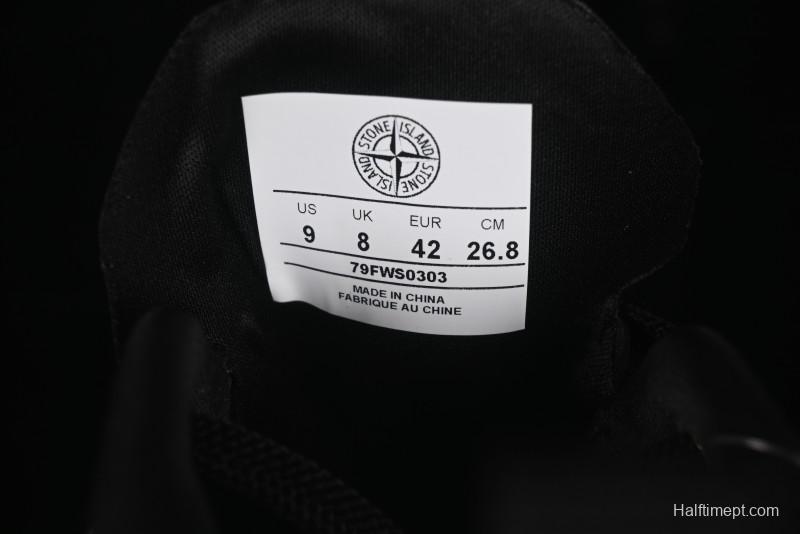 Stone Island Grime Panelled Low-Top Lifestyle Sneakers - 79FWS0303