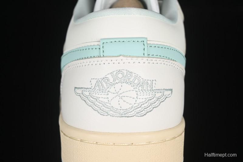 Nike Air Jordan 1 Low AJ1 White Mint Green Low-Top Casual Lifestyle Sneakers - DC0774-134