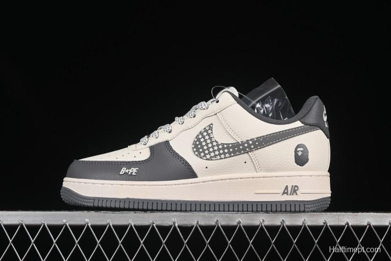 Nike Air Force 1 '07 Low Bape Collaboration Star Swoosh Casual Sneakers - XS1958-570