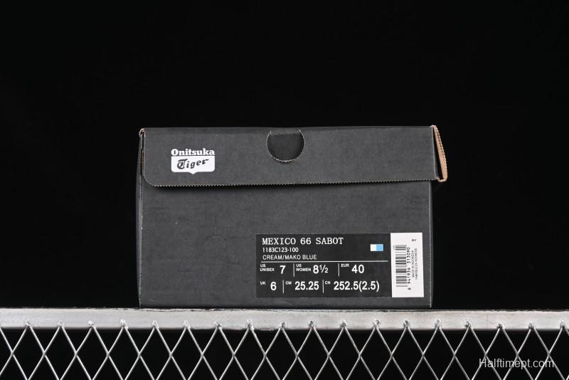 Onitsuka Tiger Mexico 66 Sabot Slip-On Sneakers with Breathable Mesh Upper - 1183C123-100