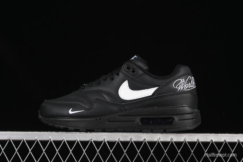 Nike Air Max 1 Retro Running Shoes with Half-Sole Air Cushion - HF8813-001