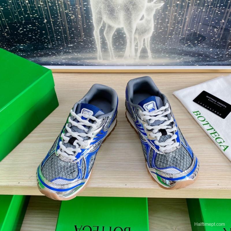 2025 Unisex BV Blue Grey Mesh Leather Running Shoes LY00310