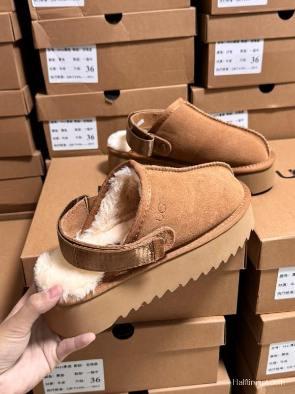 2024 UGG Walnut Suede Slippers MJ00170