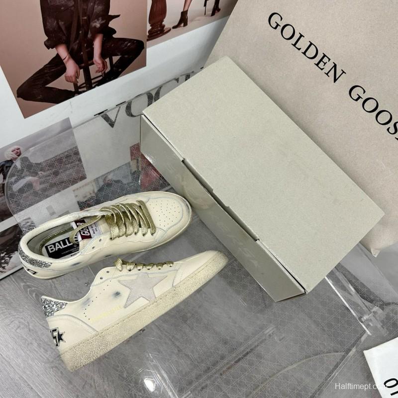 2024 Unisex GGDB White Grey Leather Suede Sneakers MJ00260