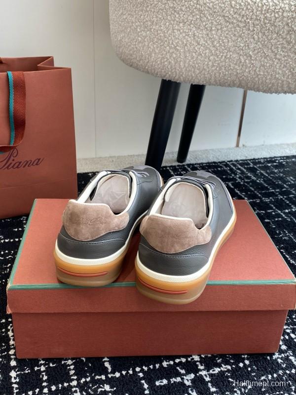 2024 Unisex LP Grey Suede Leather Plimsolls MJ00320