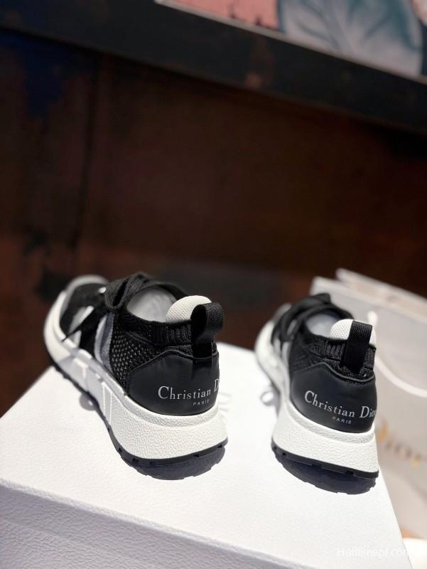 2025 Unisex Dior Black Grey Flyknit Sneaker LY00260