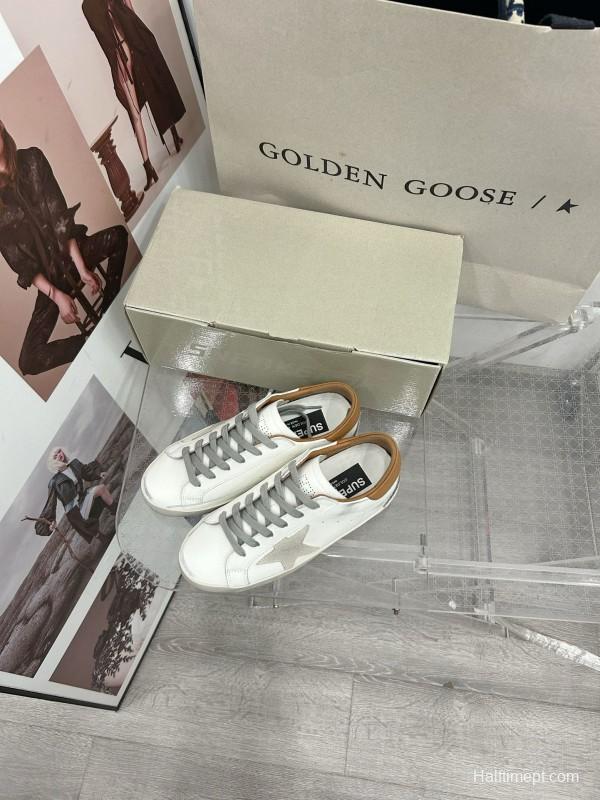 2025 Unisex GGDB White Brown Leather Sneaker MJ00260