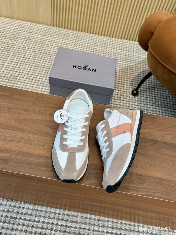 2025 Unisex TOM FORD White Brown Suede Leather Sneakers LY00360(F)/LY00370(M)