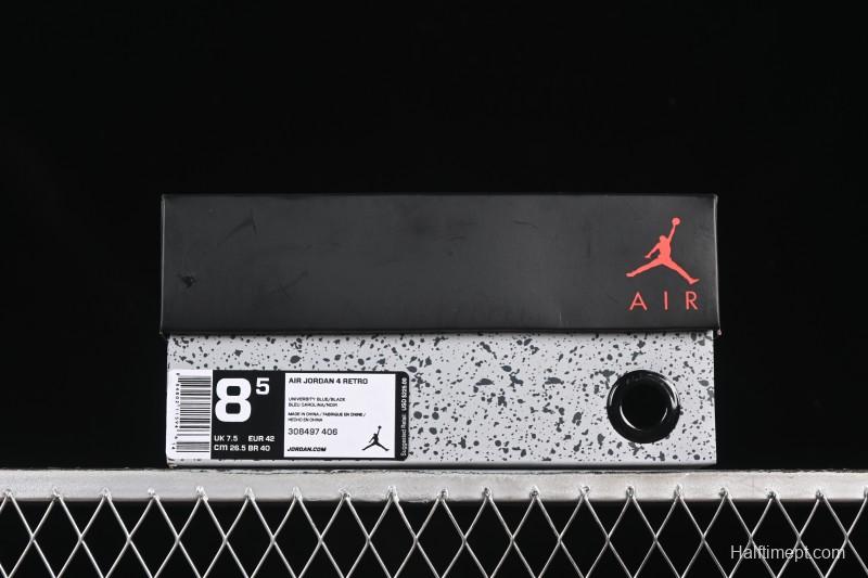 Nike Travis Scott Cactus Jack x Air Jordan 4 Retro AJ4 Collaboration Suede Blue - 308497-406