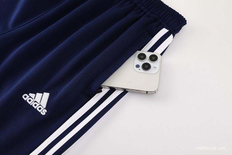 2025 Adidas Blue/Navy Full Zipper Jacket +Long Pants