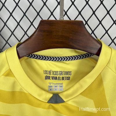 2025/26 Real Betis Yellow Goalkeeper Jersey
