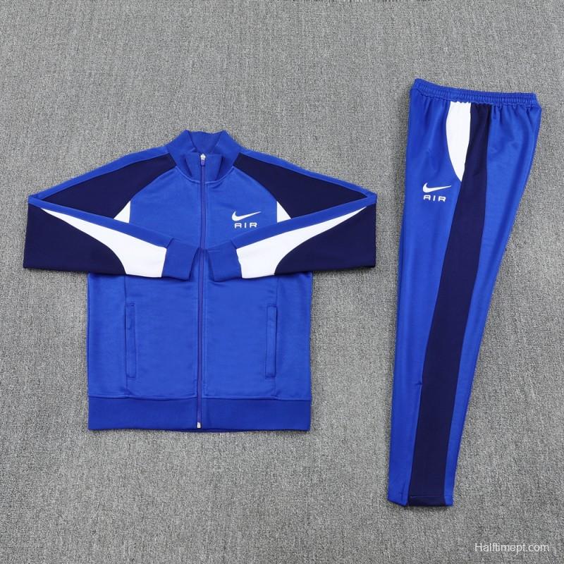 2025 NIKE Blue/Navy Full Zipper Jacket + Long Pants
