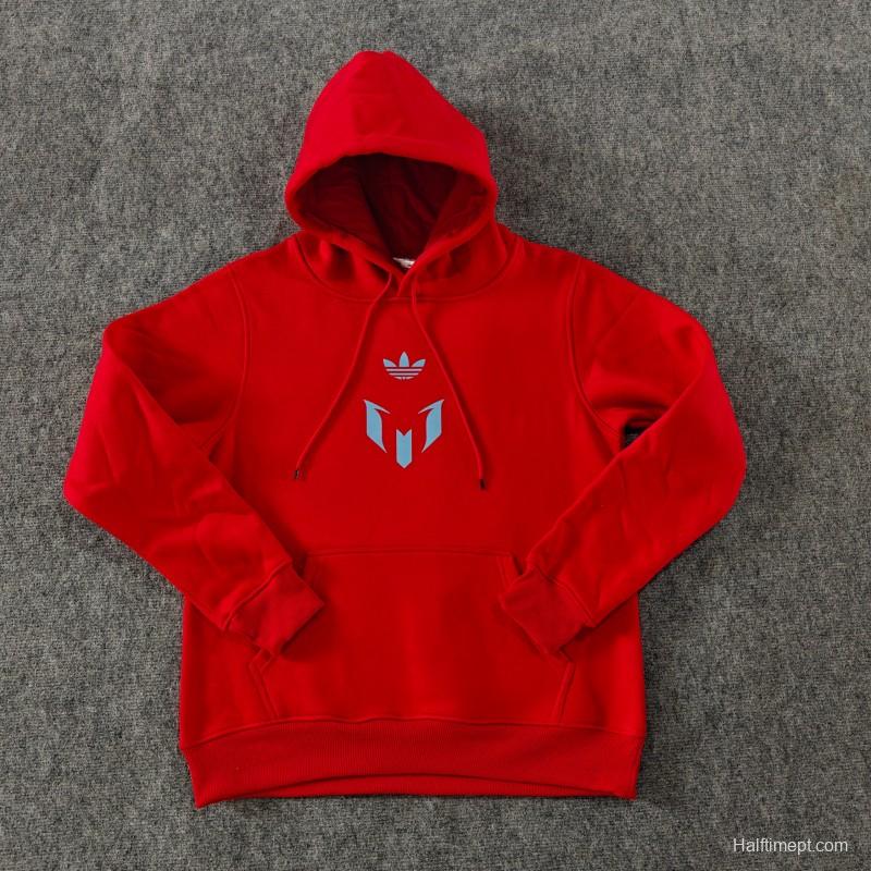 25/26 Inter Miami Messi Fleece-lined Hoodie 9 Color Full Zipper Jacket + Long Pants