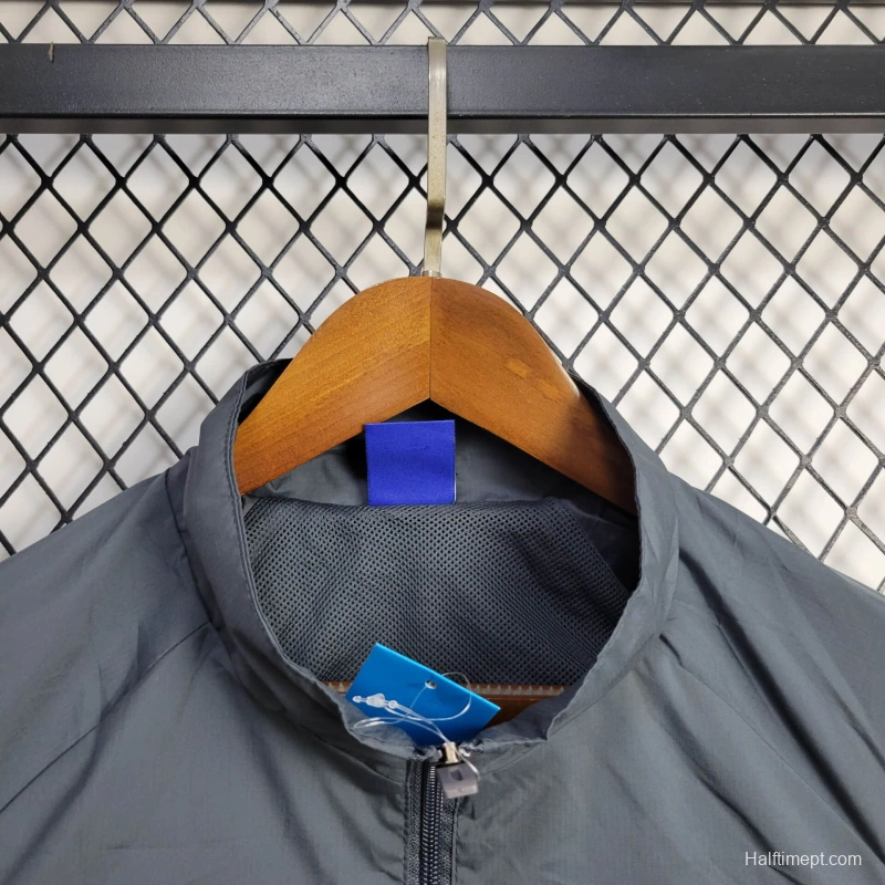 25/26 Real Madrid Jacket Grey Windbreaker