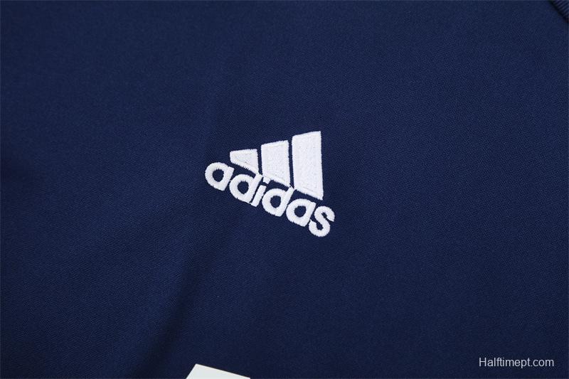 Retro 12/13 Real Madrid Royal Blue Half Zipper Jacket