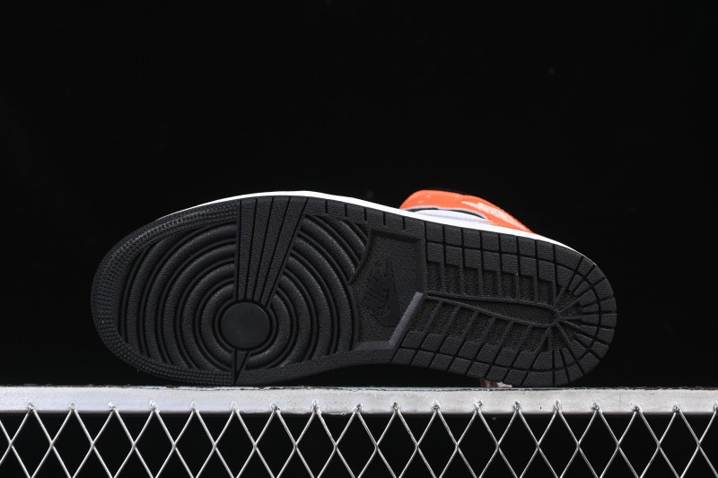 Nike Air Jordan 1 Mid AJ1 Black White Orange - DQ8426-801