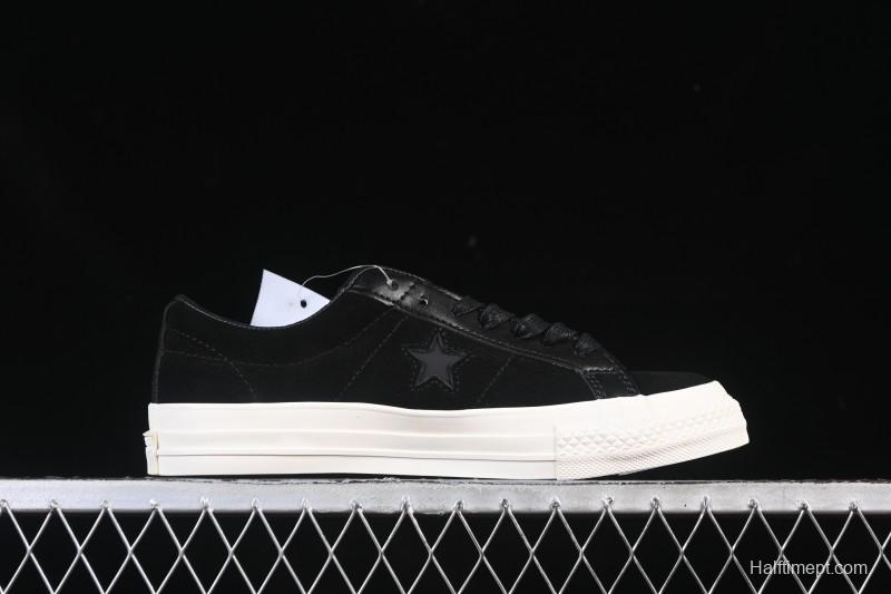 Converse One Star Suede Black Low Top Casual Skate Shoes - 149908C
