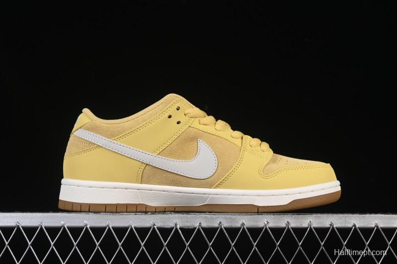 Nike SB Dunk Low Saturn Gold Low-Top Skate Shoes - FJ1674-700
