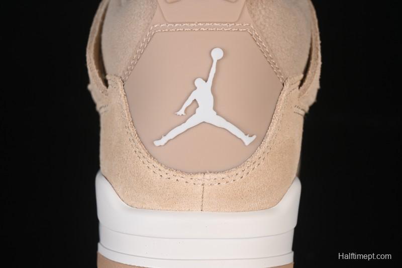 Nike Air Jordan 4 Retro Cozy Girl Warm Yellow Sneakers - HV0823-200