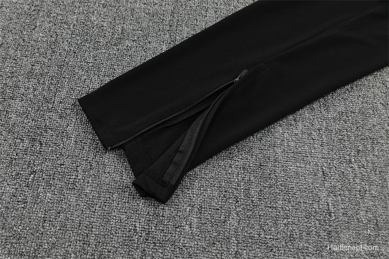 25/26 AC Milan Black Camouflage Half Zipper Jacket+Long Pants