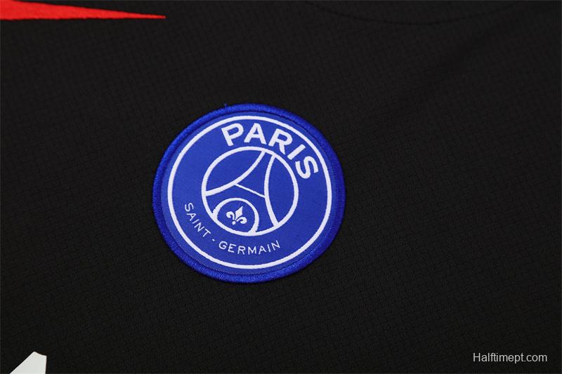 25/26 PSG Black T90 with XS Short Sleeve+Soccer Shorts
