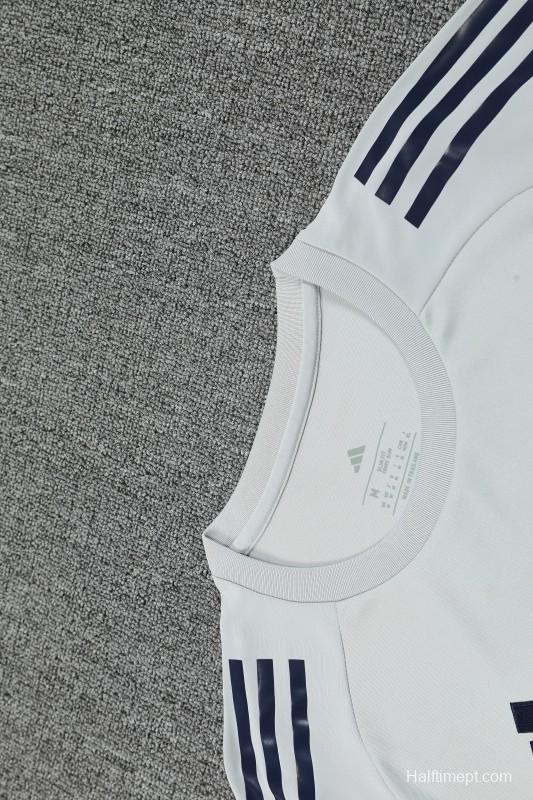 25/26 Real Madrid White Short Sleeve Jersey+Shorts