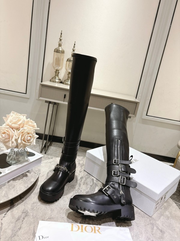 Dior 2025/SS Punk Style Strap Ankle Boots - KFY00500